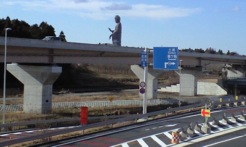 圏央道阿見東ICと牛久大仏