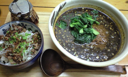 黒坦々麺&チャーシュー丼