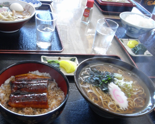 うな丼,かけ蕎麦セット