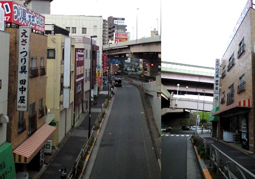 千住新橋、田中屋釣具店